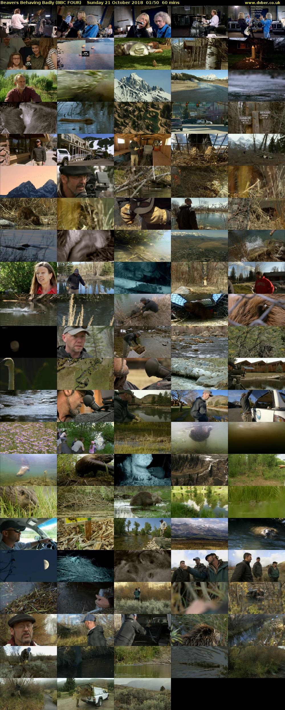 Beavers Behaving Badly (BBC FOUR) Sunday 21 October 2018 01:50 - 02:50