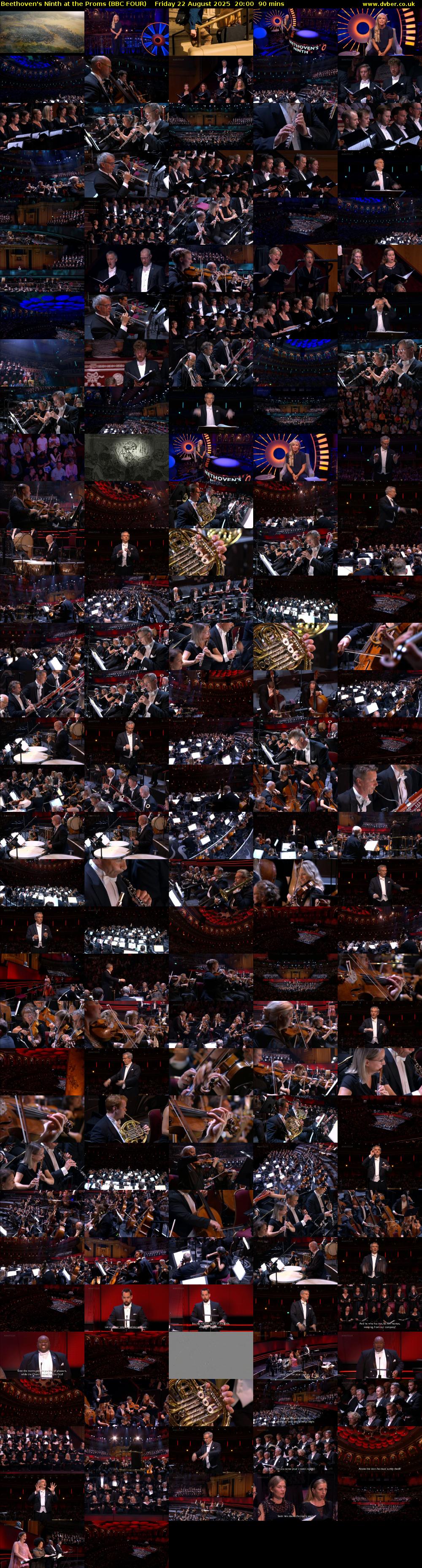 Beethoven's Ninth at the Proms (BBC FOUR) Friday 22 August 2025 20:00 - 21:30
