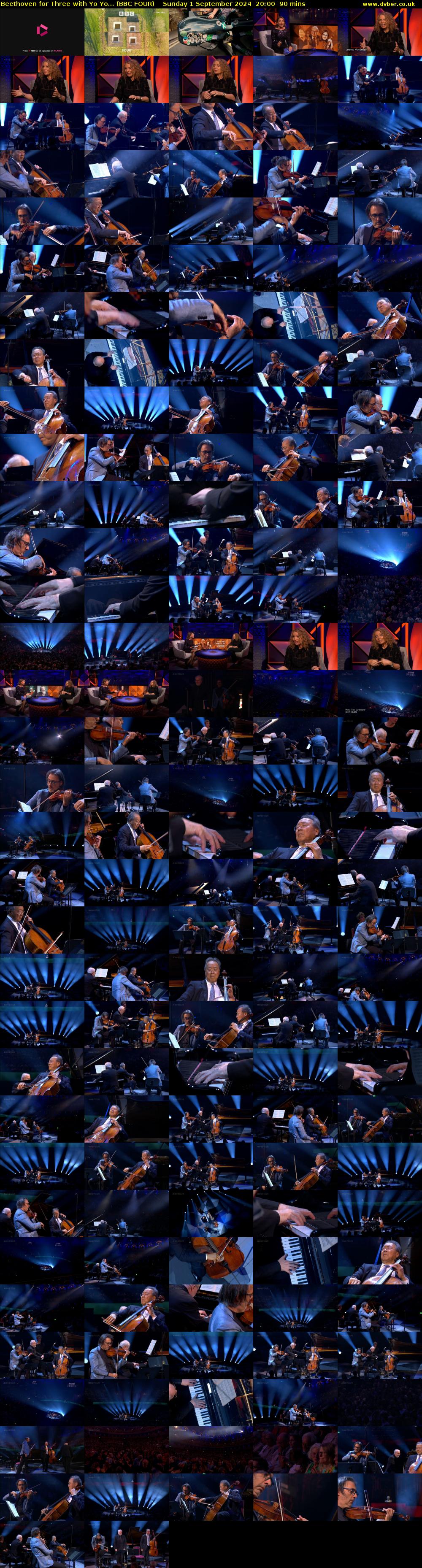 Beethoven for Three with Yo Yo... (BBC FOUR) Sunday 1 September 2024 20:00 - 21:30