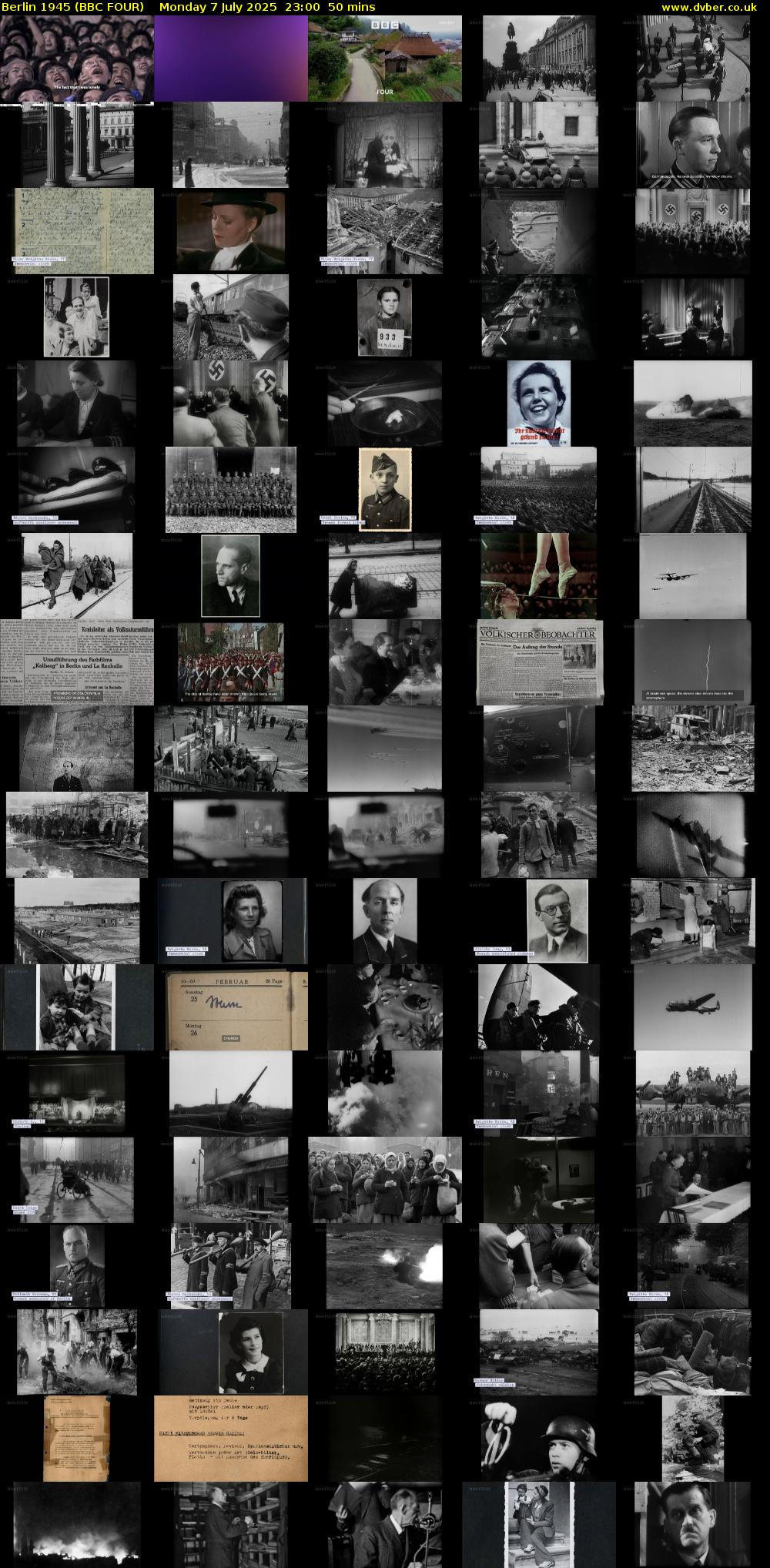 Berlin 1945 (BBC FOUR) Monday 7 July 2025 23:00 - 23:50