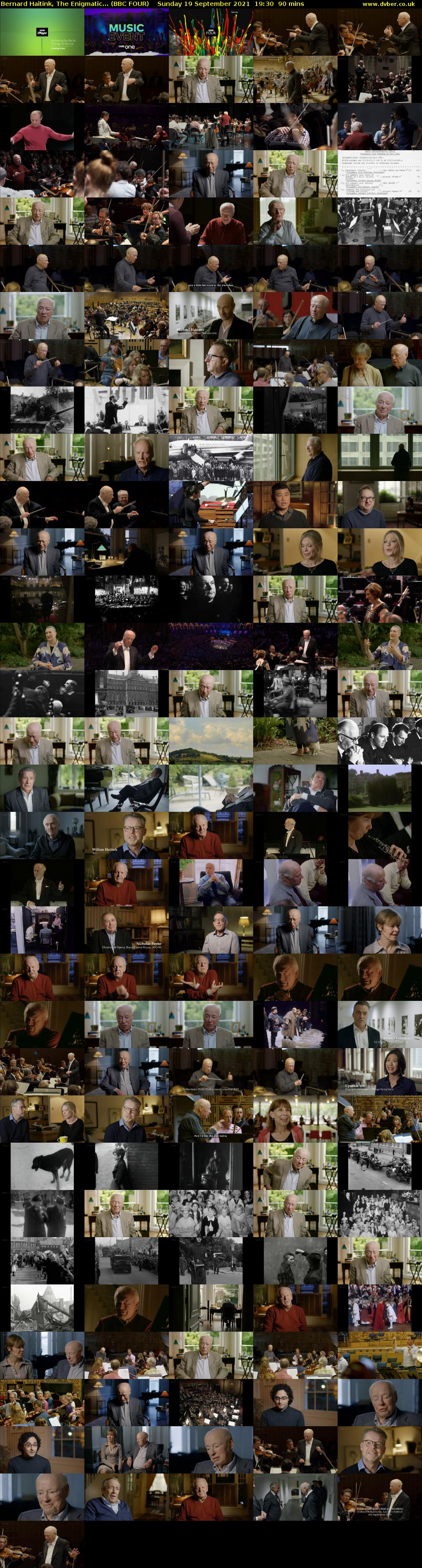 Bernard Haitink, The Enigmatic... (BBC FOUR) Sunday 19 September 2021 19:30 - 21:00