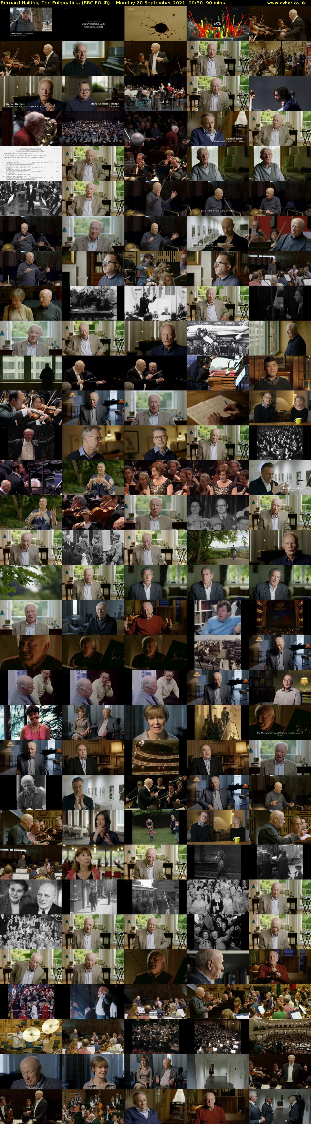 Bernard Haitink, The Enigmatic... (BBC FOUR) Monday 20 September 2021 00:50 - 02:20