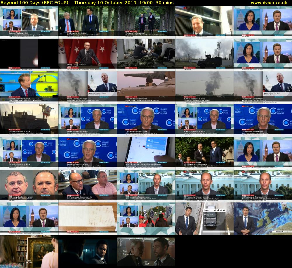Beyond 100 Days (BBC FOUR) Thursday 10 October 2019 19:00 - 19:30