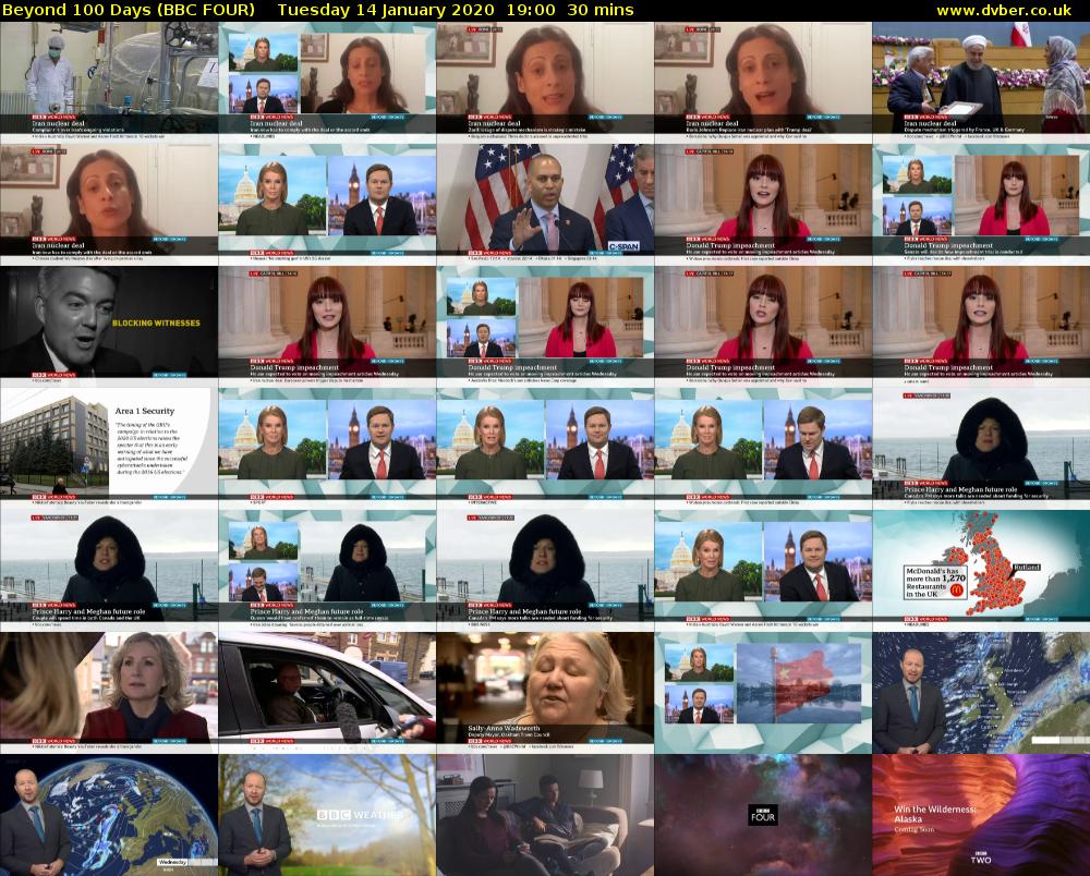 Beyond 100 Days (BBC FOUR) Tuesday 14 January 2020 19:00 - 19:30