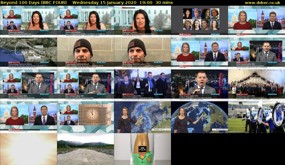 Beyond 100 Days (BBC FOUR) Wednesday 15 January 2020 19:00 - 19:30
