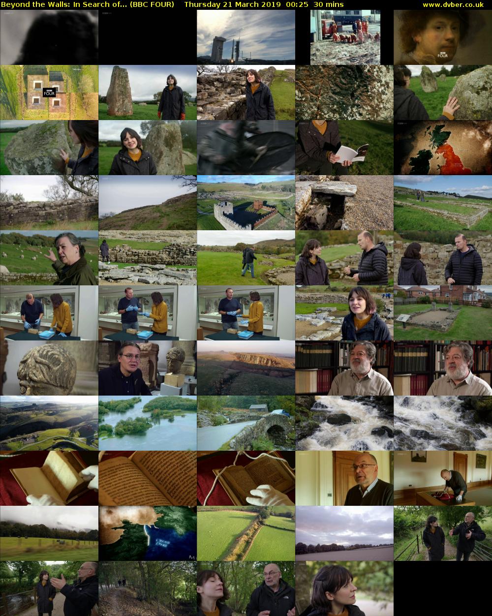 Beyond the Walls: In Search of... (BBC FOUR) Thursday 21 March 2019 00:25 - 00:55