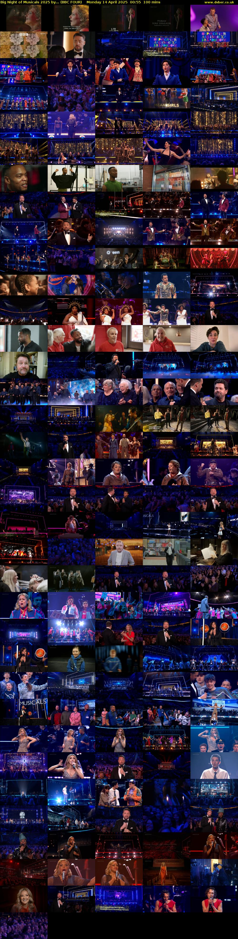 Big Night of Musicals 2025 by... (BBC FOUR) Monday 14 April 2025 00:55 - 02:35