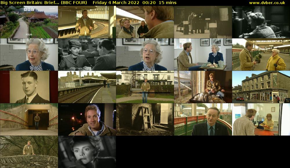 Big Screen Britain: Brief... (BBC FOUR) Friday 4 March 2022 00:20 - 00:35