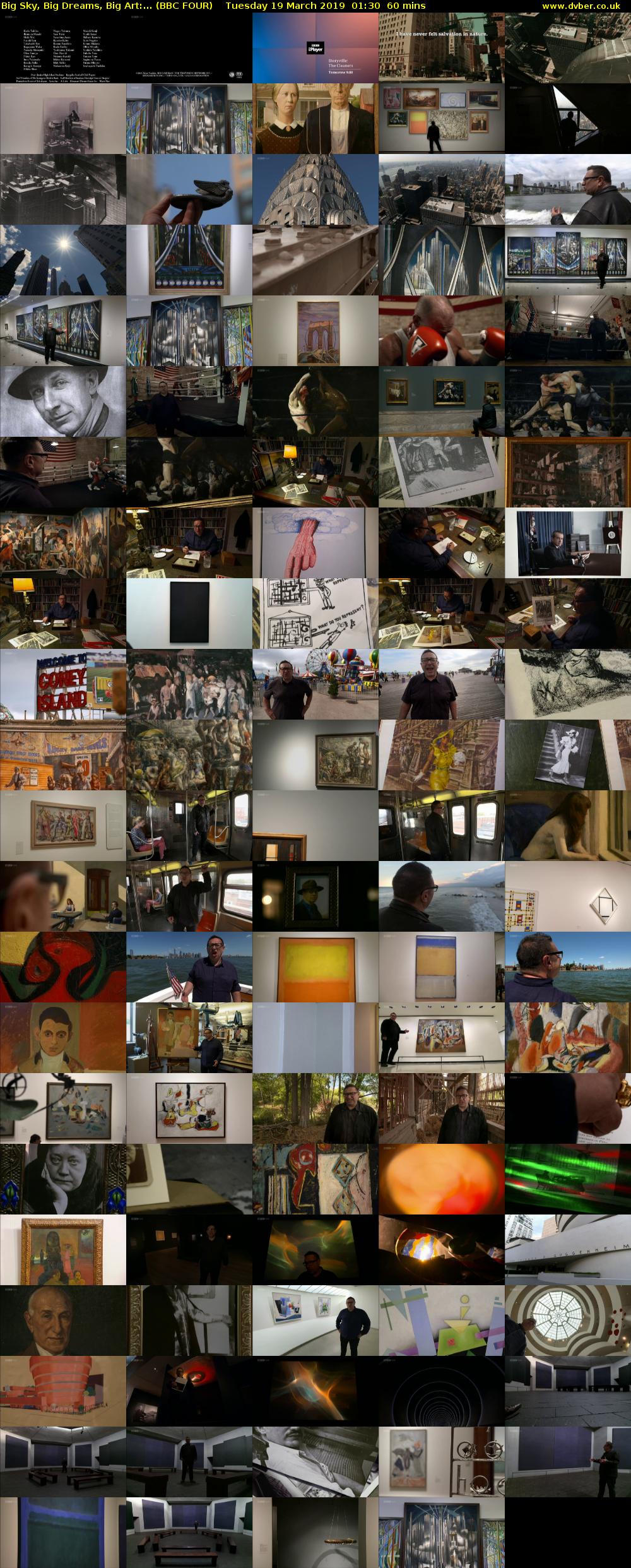 Big Sky, Big Dreams, Big Art:... (BBC FOUR) Tuesday 19 March 2019 01:30 - 02:30