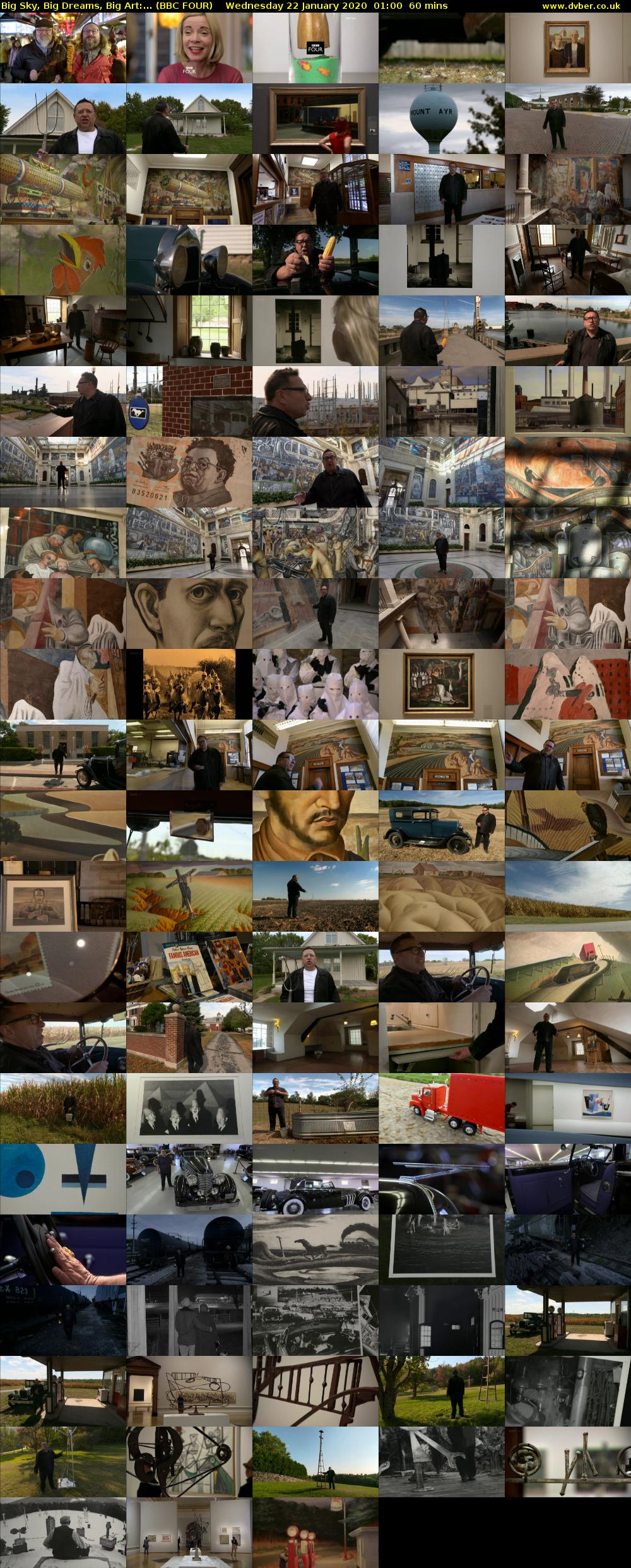 Big Sky, Big Dreams, Big Art:... (BBC FOUR) Wednesday 22 January 2020 01:00 - 02:00