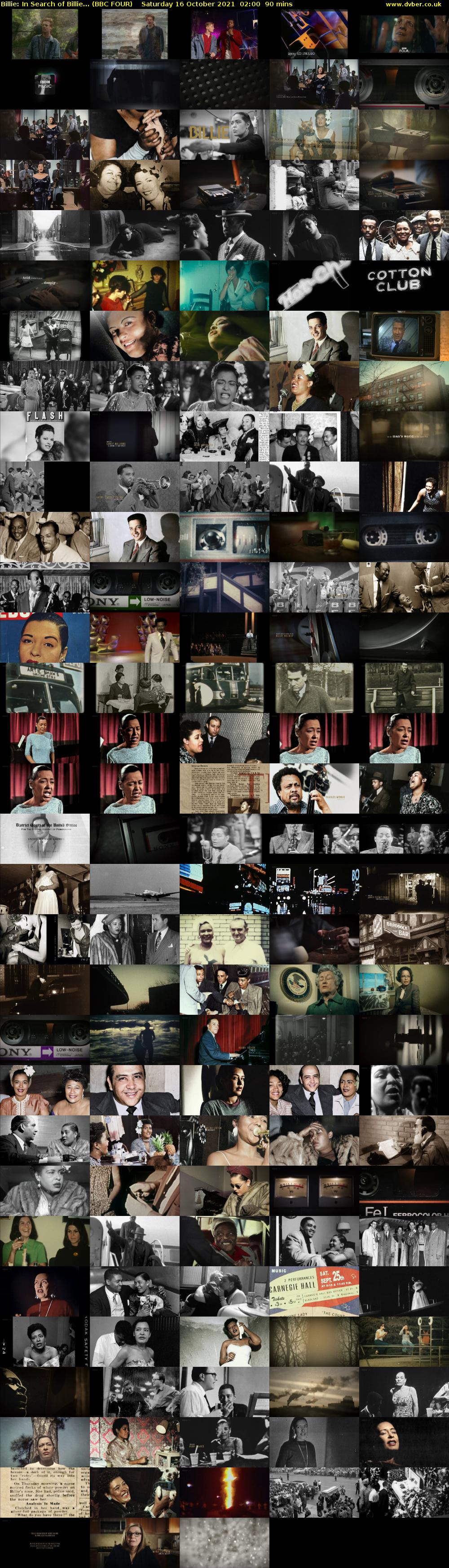 Billie: In Search of Billie... (BBC FOUR) Saturday 16 October 2021 02:00 - 03:30
