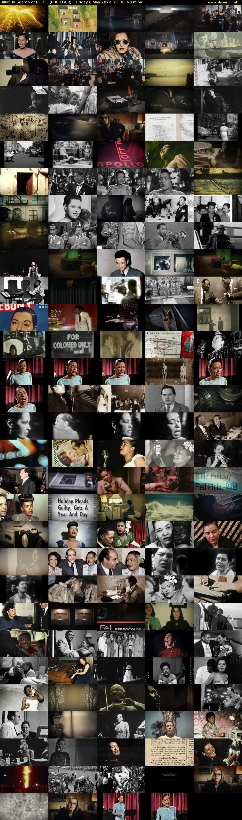 Billie: In Search of Billie... (BBC FOUR) Friday 6 May 2022 21:30 - 23:00