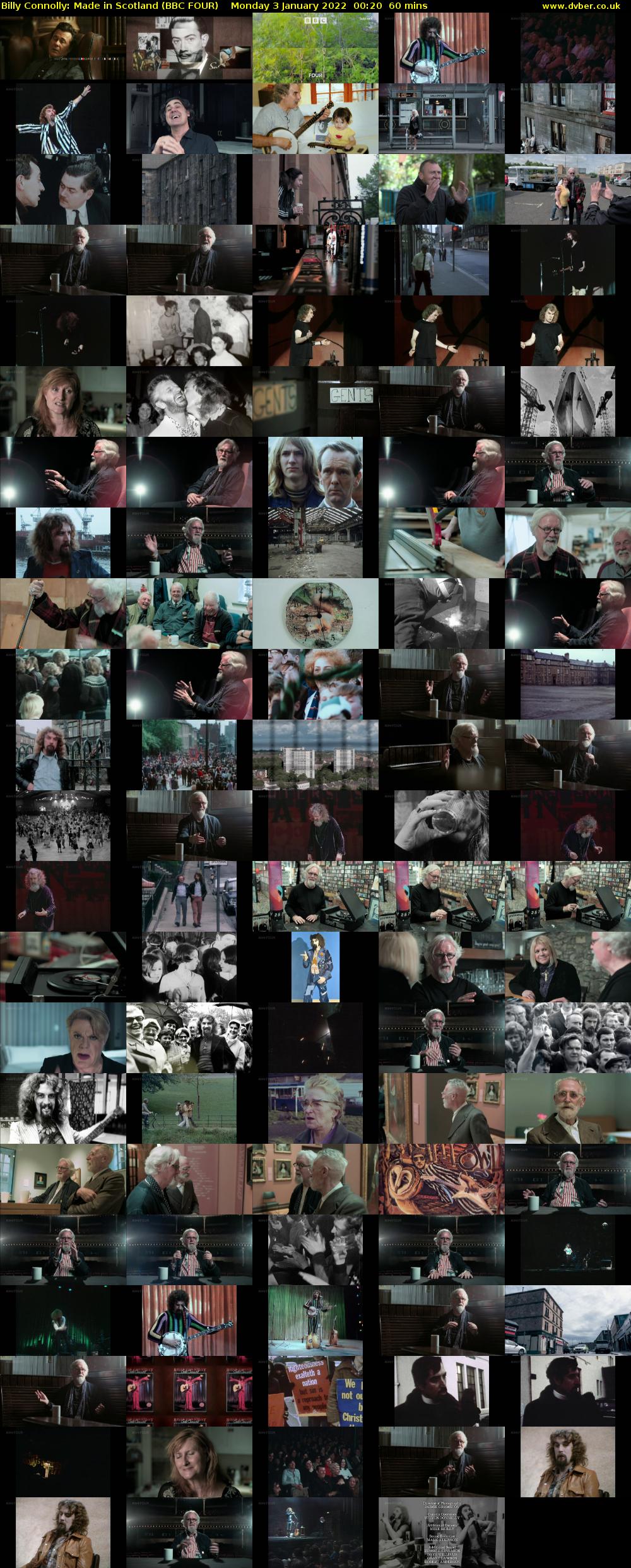 Billy Connolly: Made in Scotland (BBC FOUR) Monday 3 January 2022 00:20 - 01:20