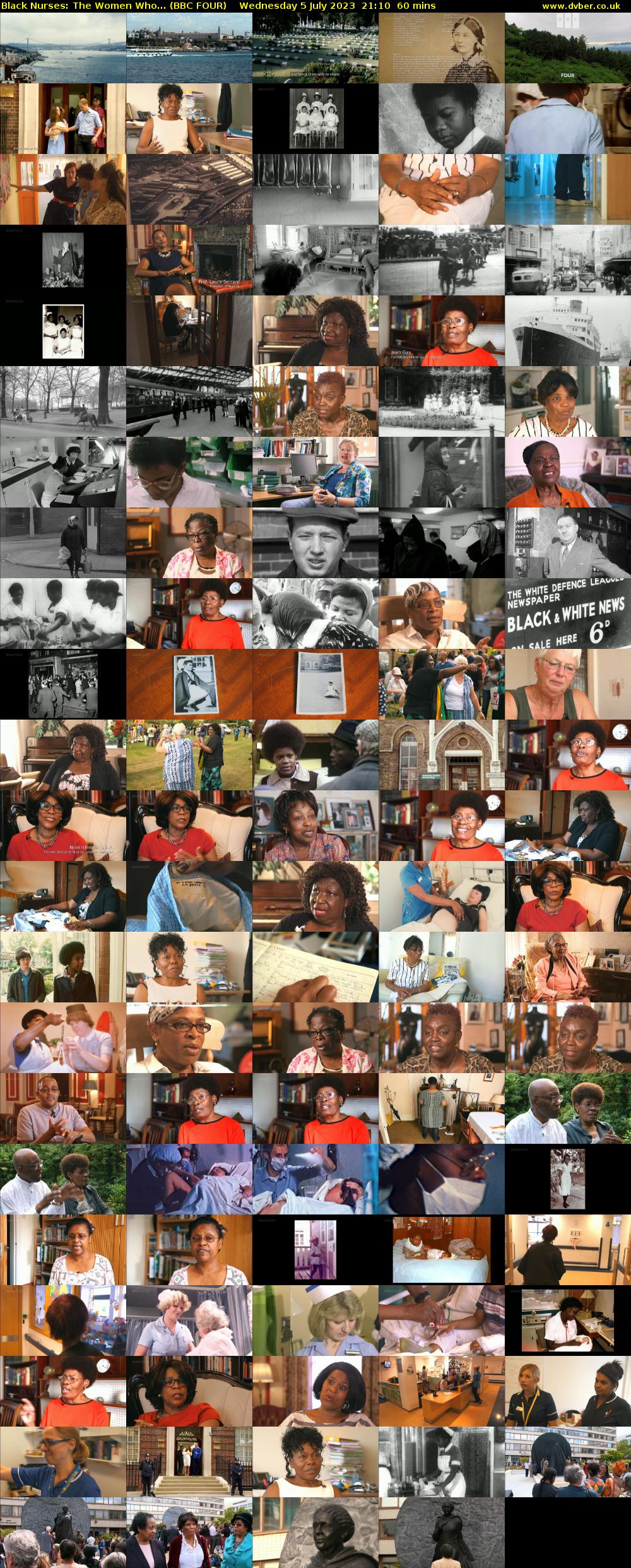 Black Nurses: The Women Who... (BBC FOUR) Wednesday 5 July 2023 21:10 - 22:10