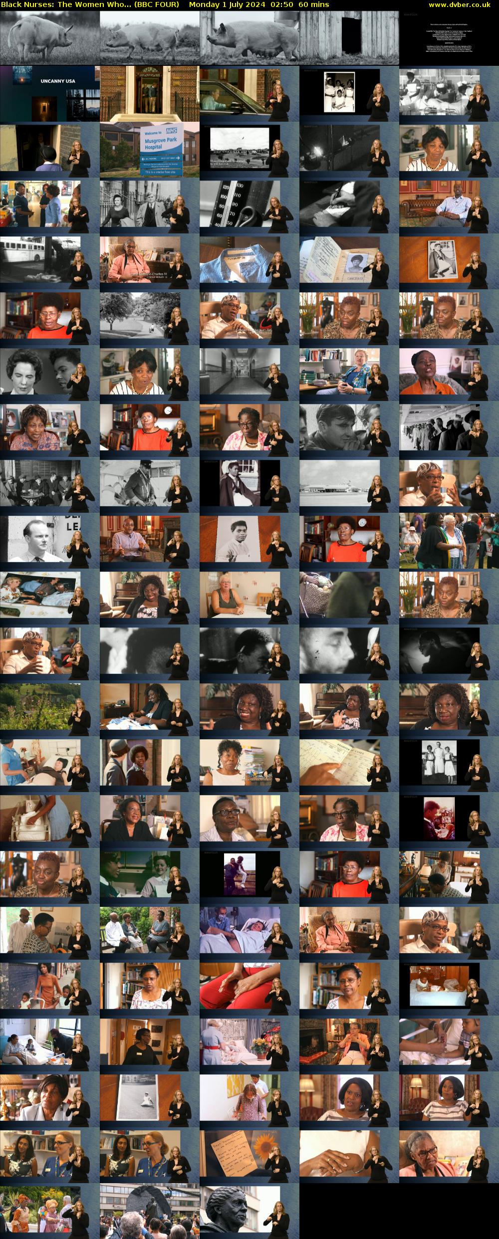 Black Nurses: The Women Who... (BBC FOUR) Monday 1 July 2024 02:50 - 03:50