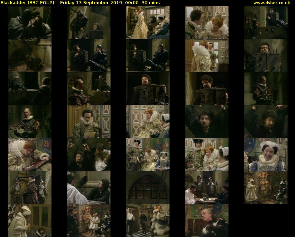 Blackadder (BBC FOUR) Friday 13 September 2019 00:00 - 00:30