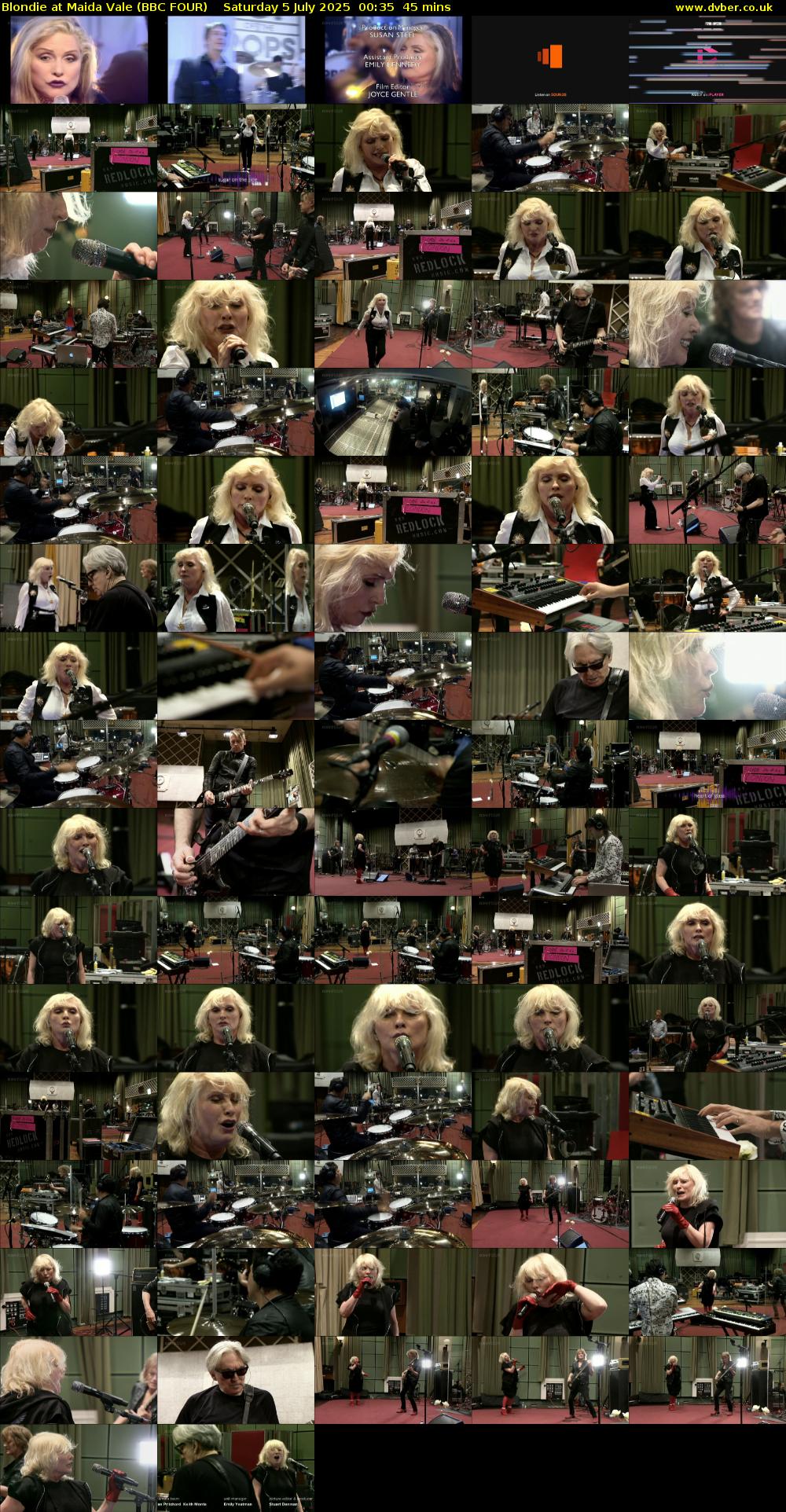 Blondie at Maida Vale (BBC FOUR) Saturday 5 July 2025 00:35 - 01:20