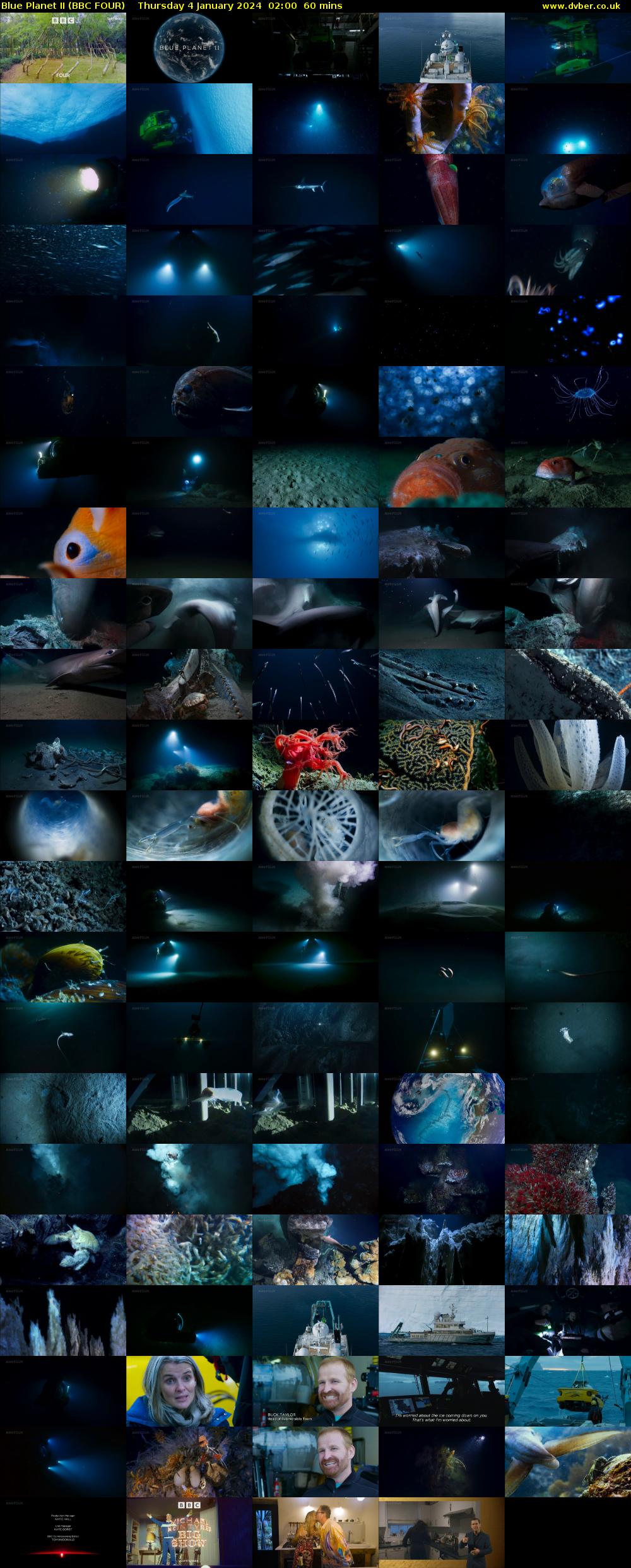 Blue Planet II (BBC FOUR) Thursday 4 January 2024 02:00 - 03:00