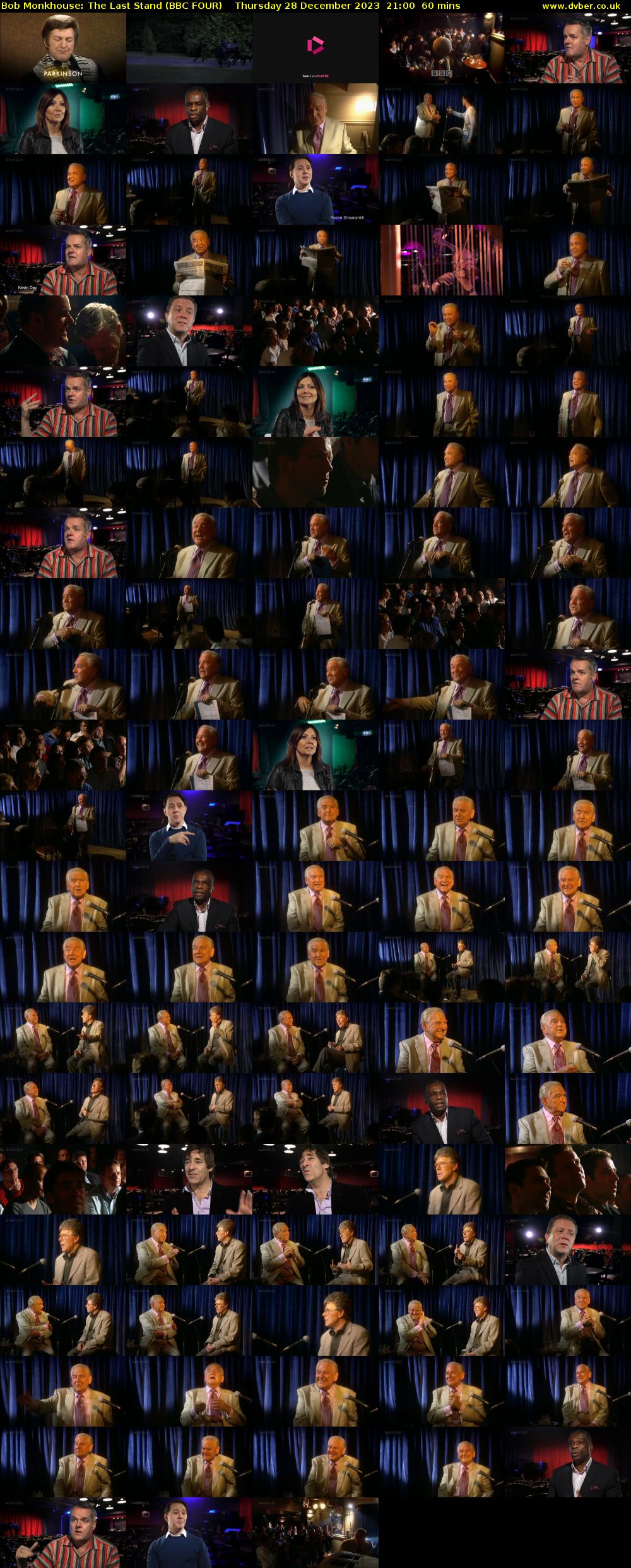 Bob Monkhouse: The Last Stand (BBC FOUR) Thursday 28 December 2023 21:00 - 22:00