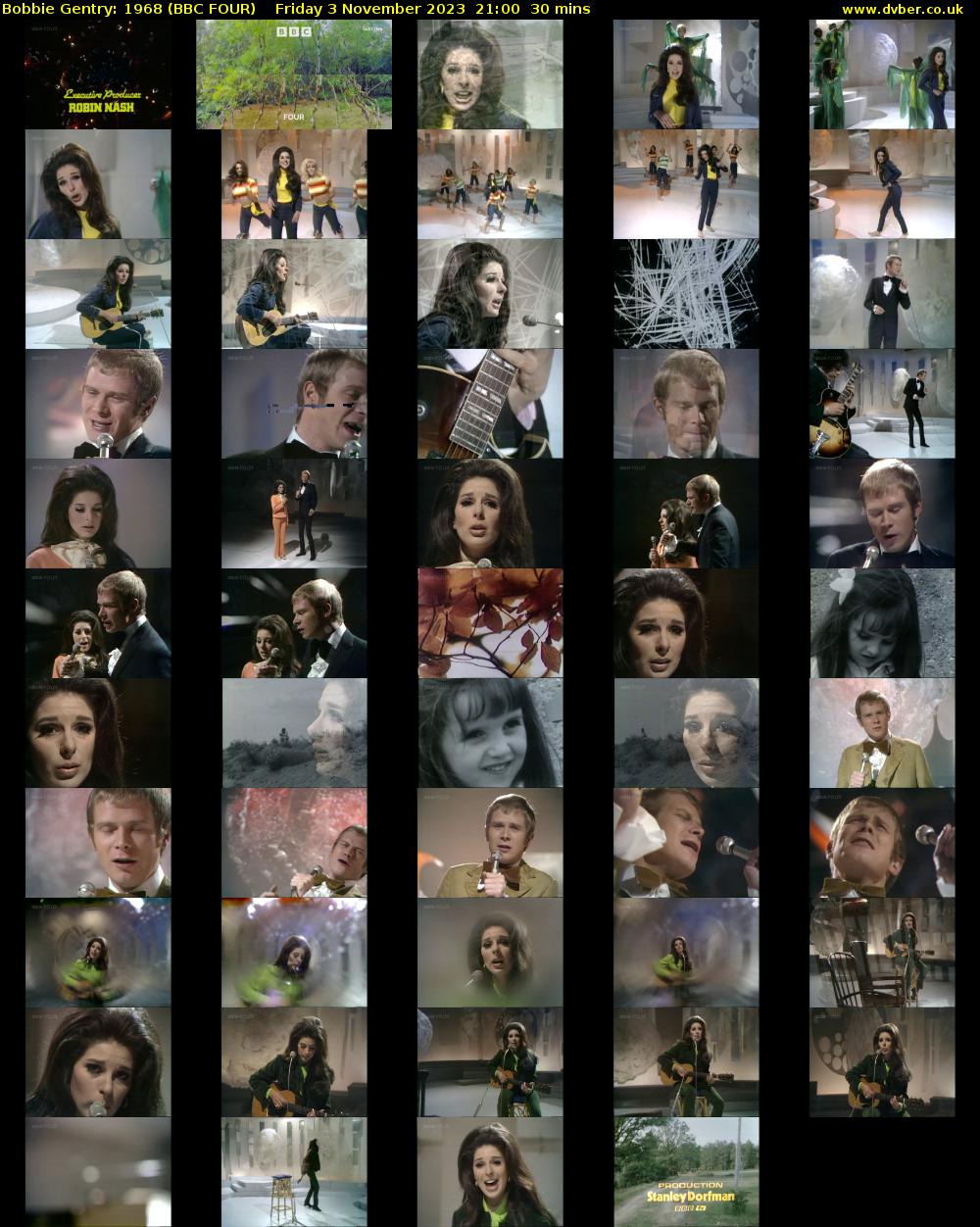 Bobbie Gentry: 1968 (BBC FOUR) Friday 3 November 2023 21:00 - 21:30