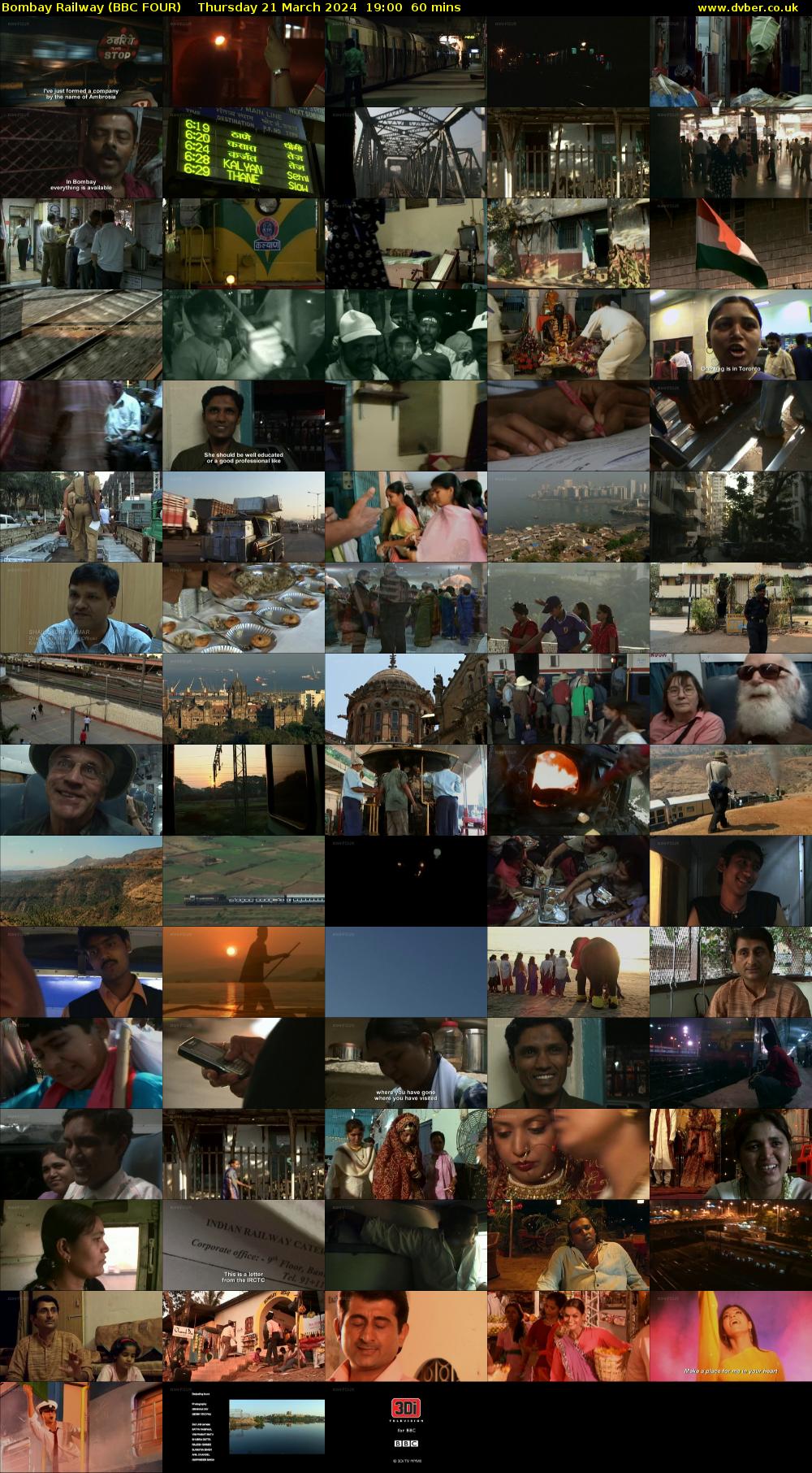 Bombay Railway (BBC FOUR) Thursday 21 March 2024 19:00 - 20:00