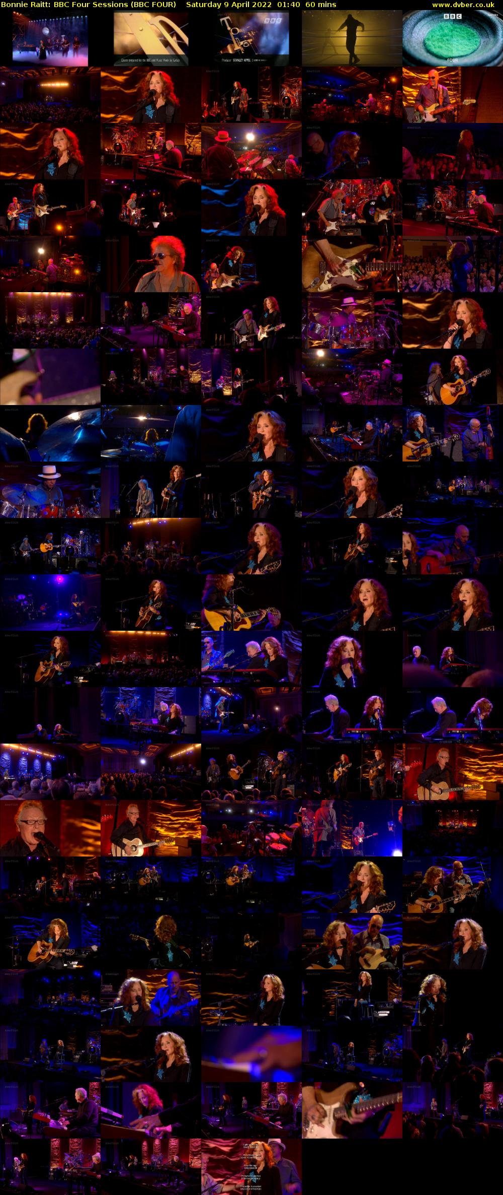 Bonnie Raitt: BBC Four Sessions (BBC FOUR) Saturday 9 April 2022 01:40 - 02:40