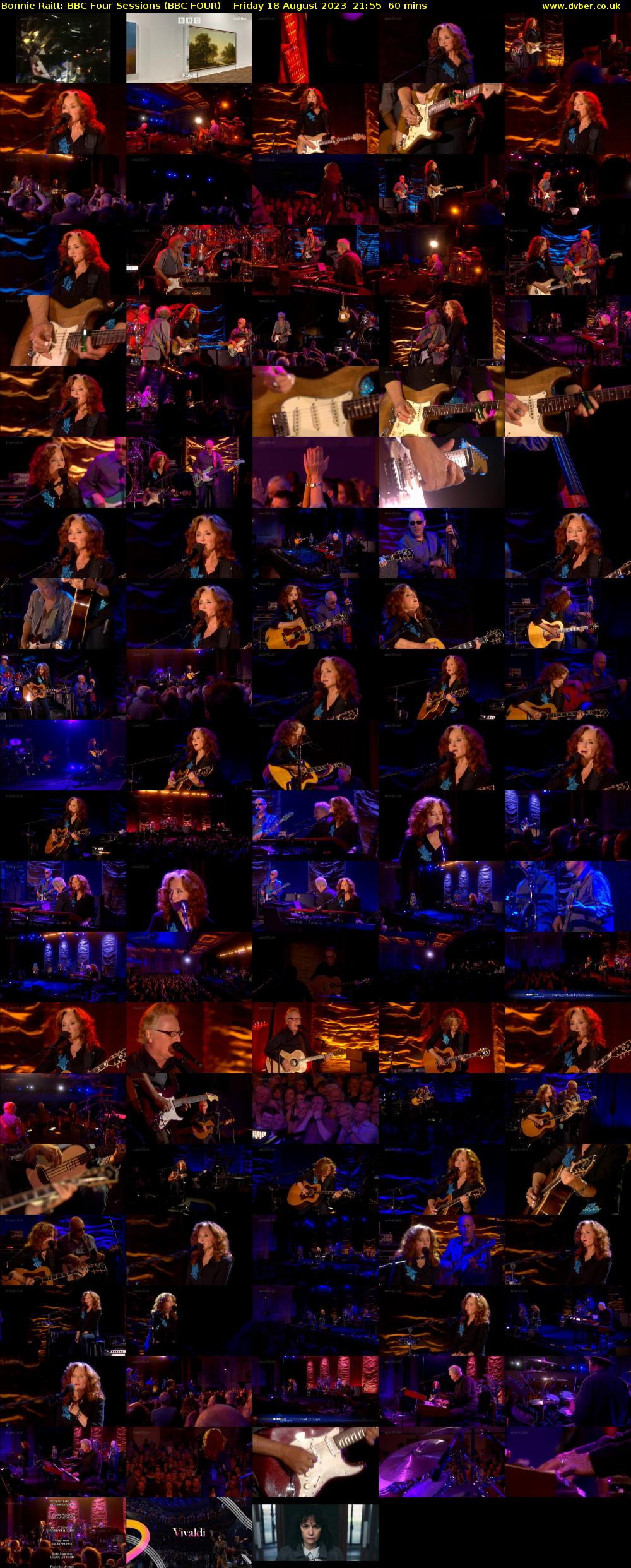 Bonnie Raitt: BBC Four Sessions (BBC FOUR) Friday 18 August 2023 21:55 - 22:55