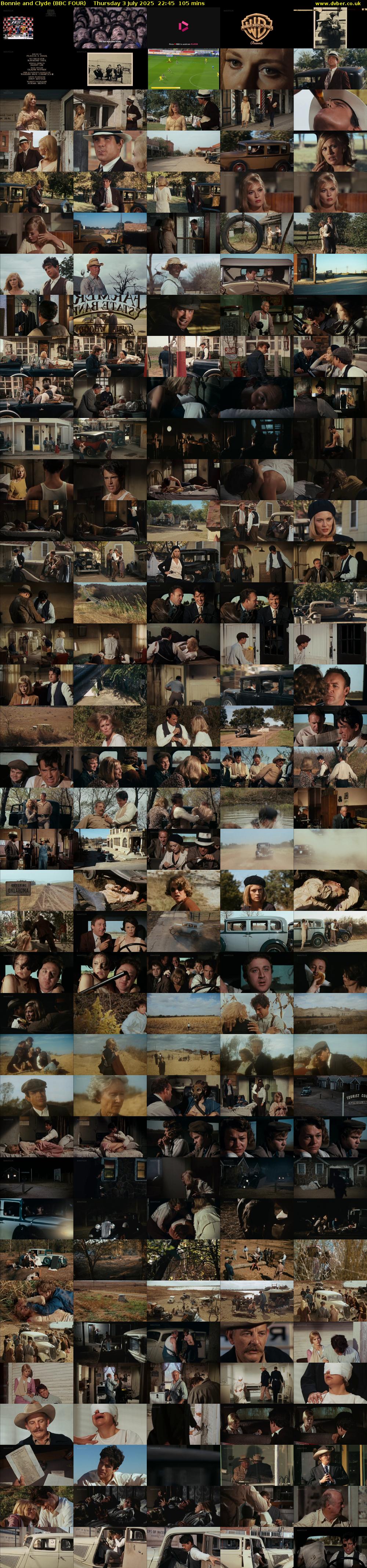 Bonnie and Clyde (BBC FOUR) Thursday 3 July 2025 22:45 - 00:30