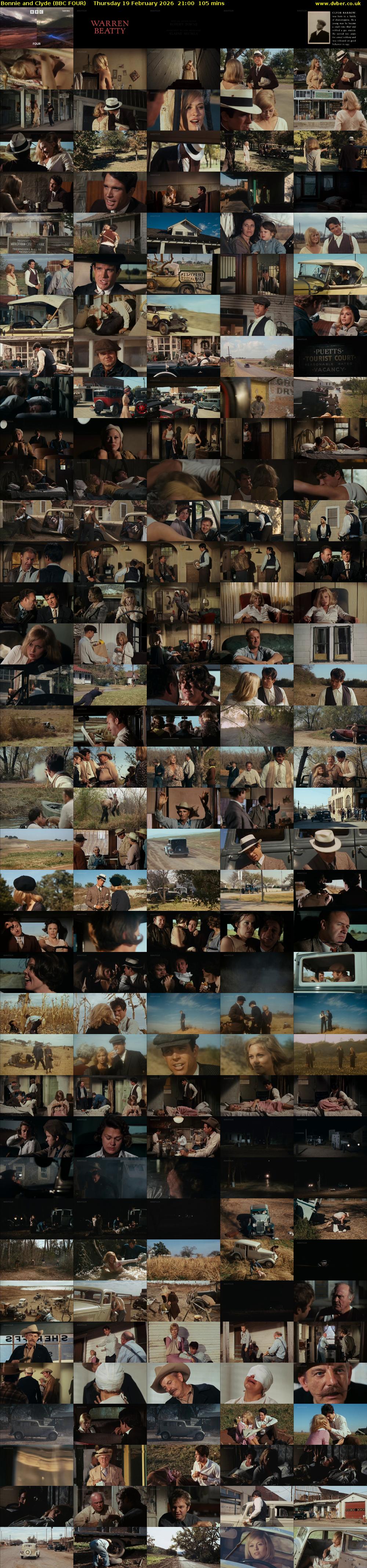 Bonnie and Clyde (BBC FOUR) Thursday 19 February 2026 21:00 - 22:45