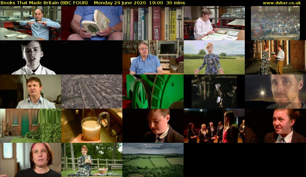 Books That Made Britain (BBC FOUR) Monday 29 June 2020 19:00 - 19:30