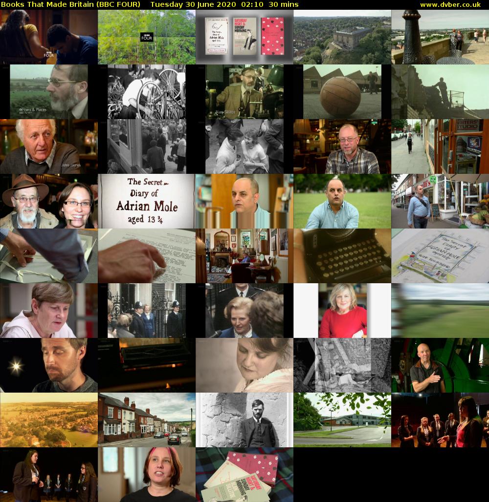Books That Made Britain (BBC FOUR) Tuesday 30 June 2020 02:10 - 02:40
