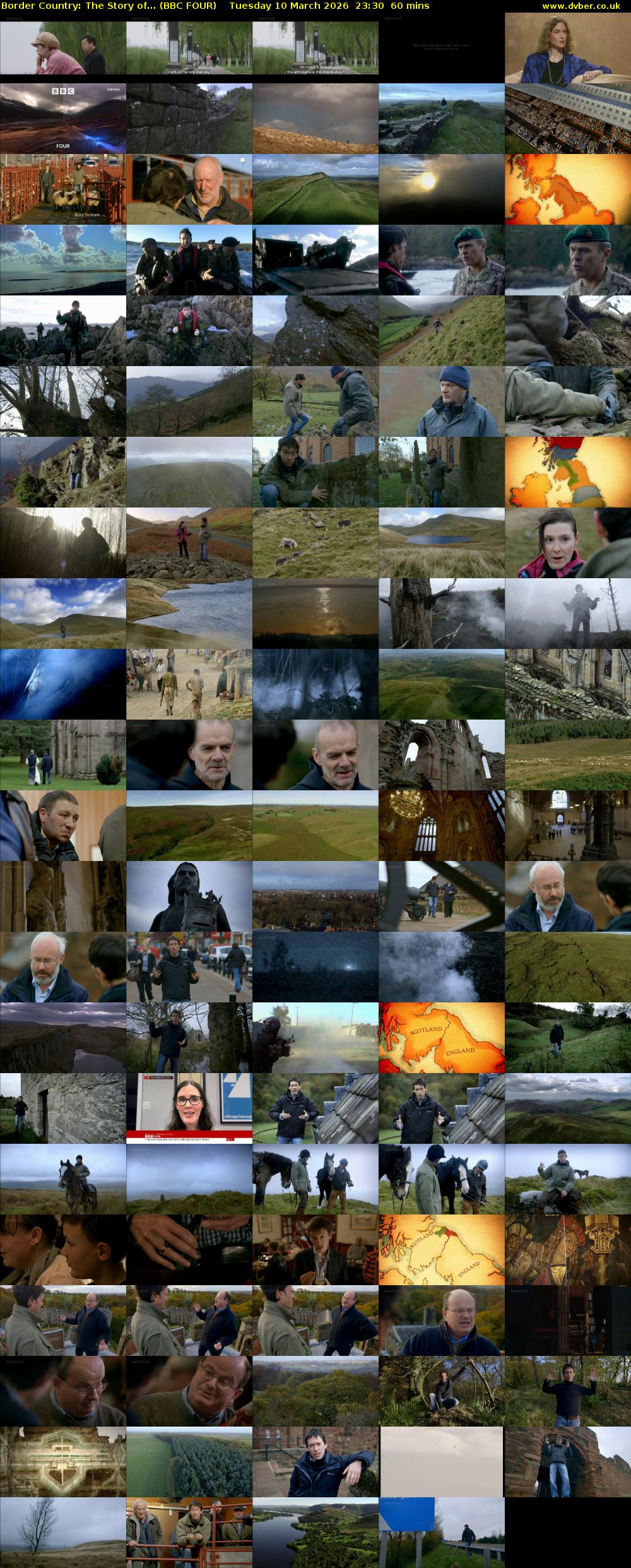 Border Country: The Story of... (BBC FOUR) Tuesday 10 March 2026 23:30 - 00:30