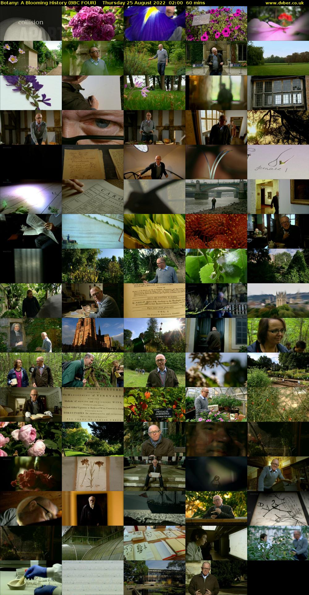 Botany: A Blooming History (BBC FOUR) Thursday 25 August 2022 02:00 - 03:00
