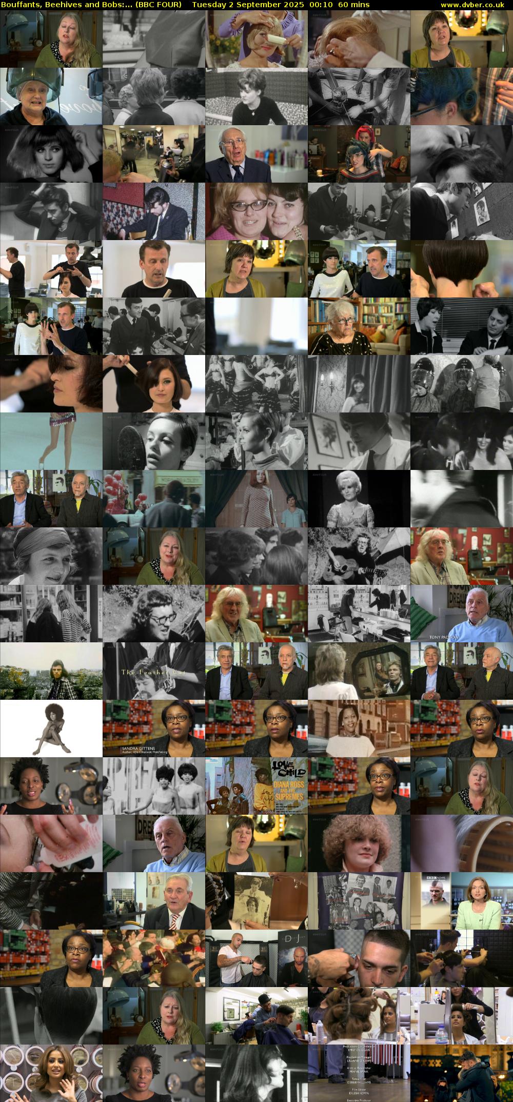 Bouffants, Beehives and Bobs:... (BBC FOUR) Tuesday 2 September 2025 00:10 - 01:10