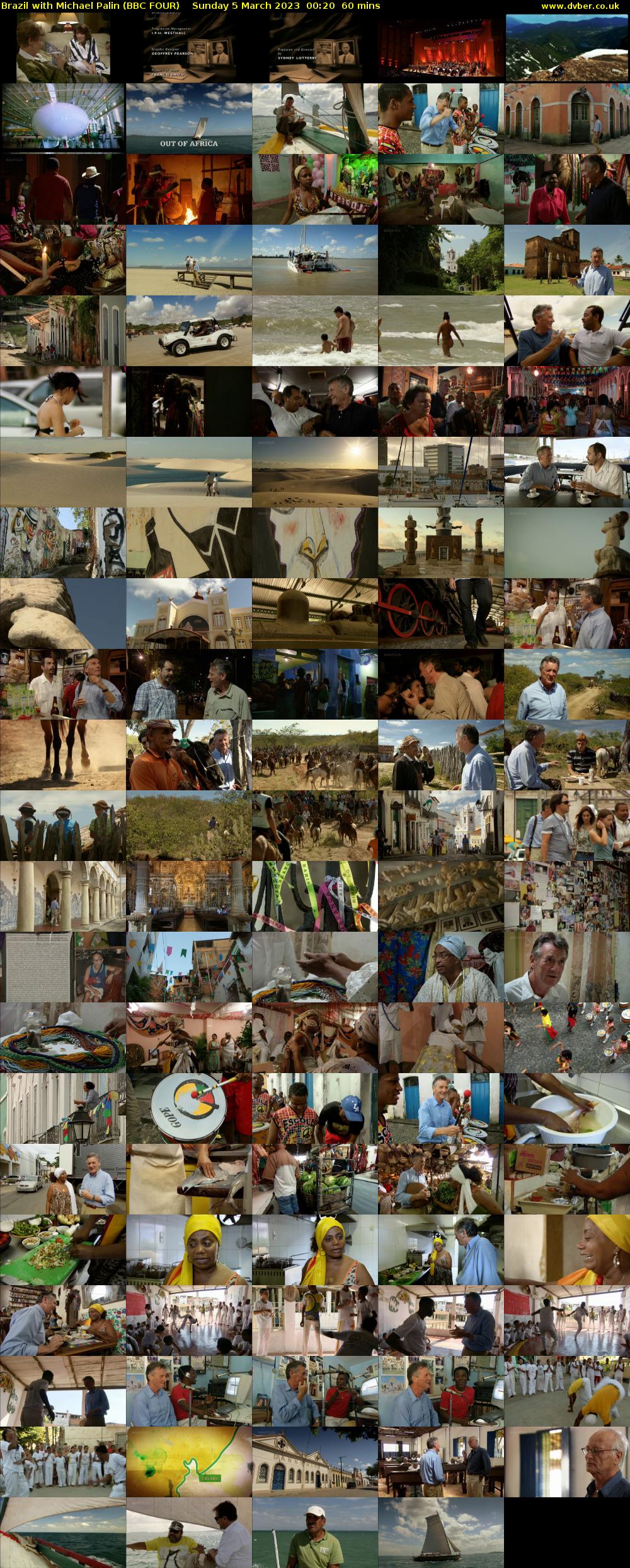 Brazil with Michael Palin (BBC FOUR) Sunday 5 March 2023 00:20 - 01:20