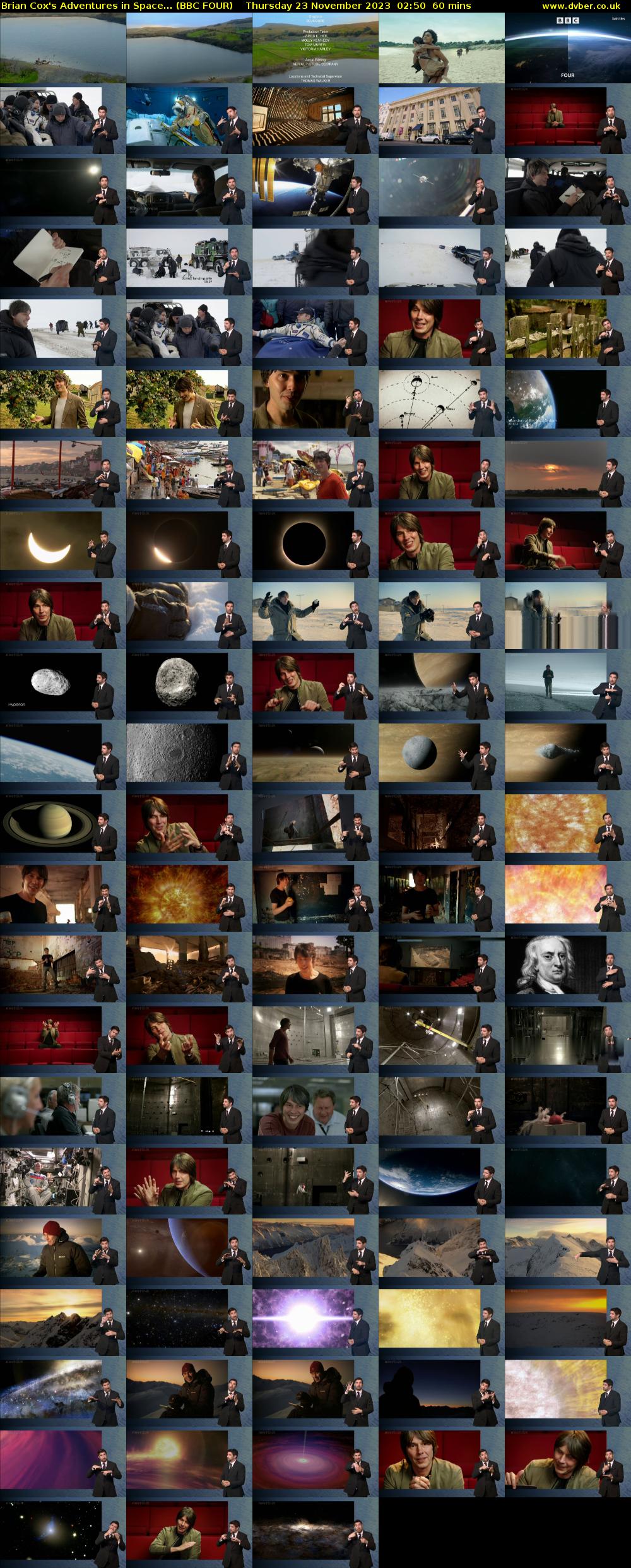 Brian Cox's Adventures in Space... (BBC FOUR) Thursday 23 November 2023 02:50 - 03:50