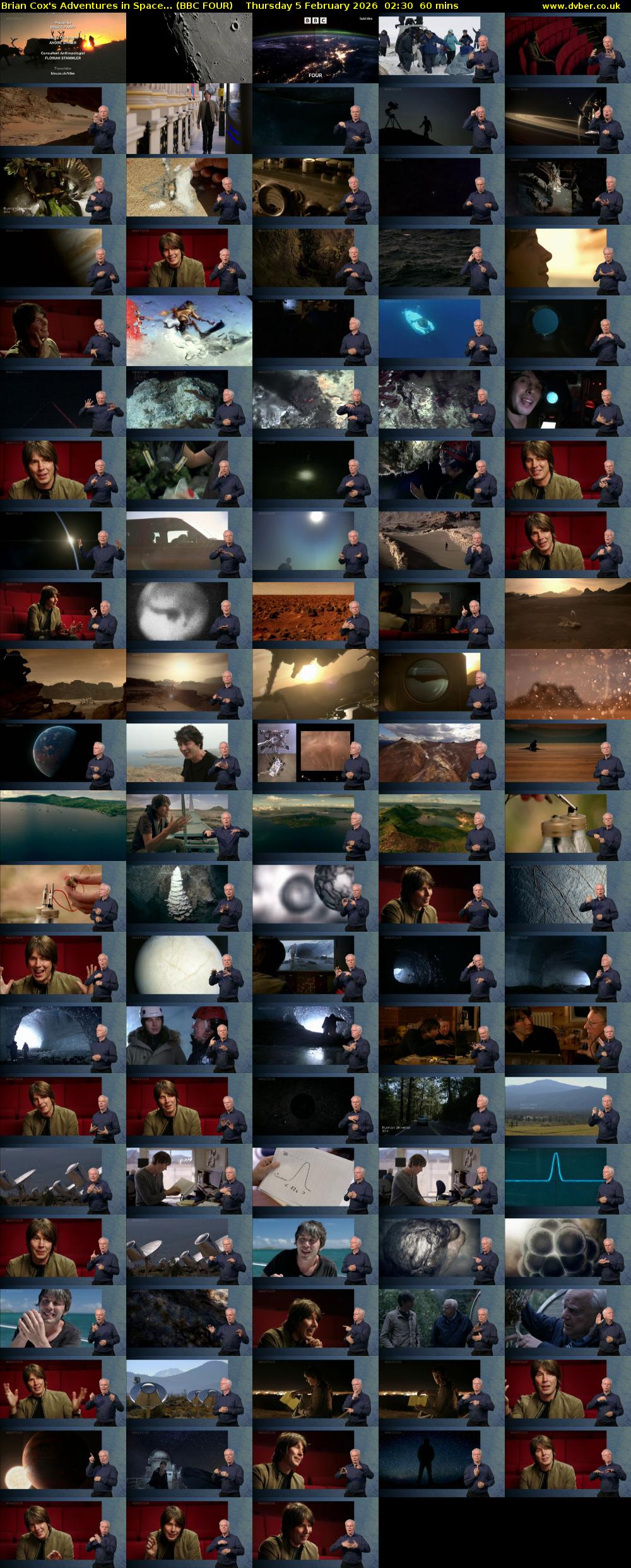 Brian Cox's Adventures in Space... (BBC FOUR) Thursday 5 February 2026 02:30 - 03:30