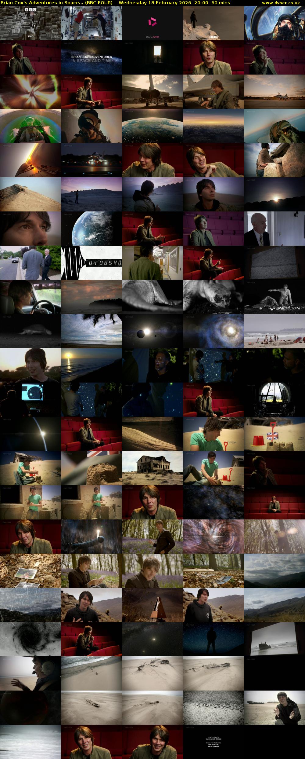 Brian Cox's Adventures in Space... (BBC FOUR) Wednesday 18 February 2026 20:00 - 21:00