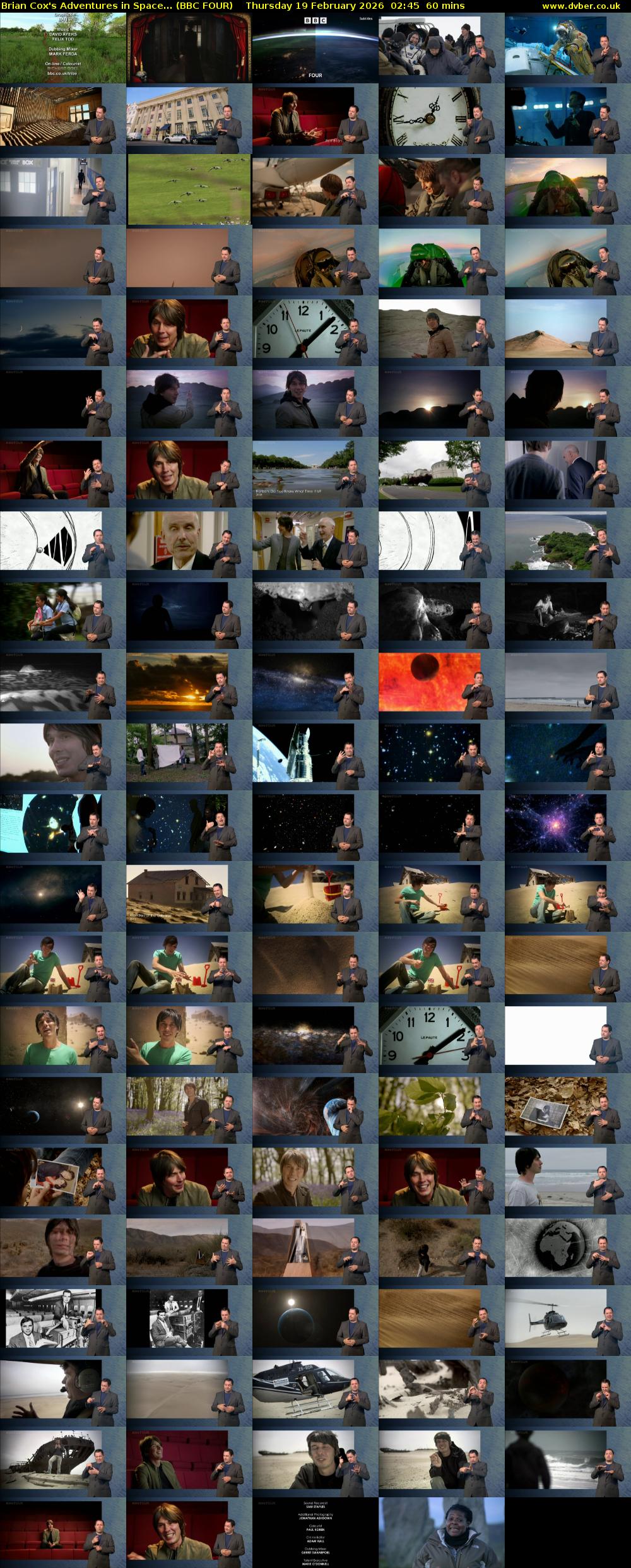 Brian Cox's Adventures in Space... (BBC FOUR) Thursday 19 February 2026 02:45 - 03:45