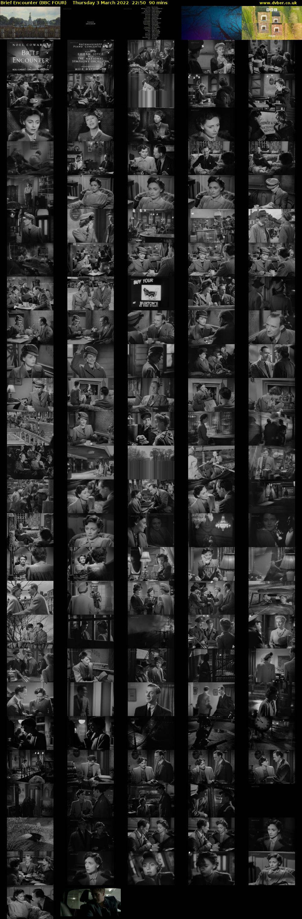 Brief Encounter (BBC FOUR) Thursday 3 March 2022 22:50 - 00:20