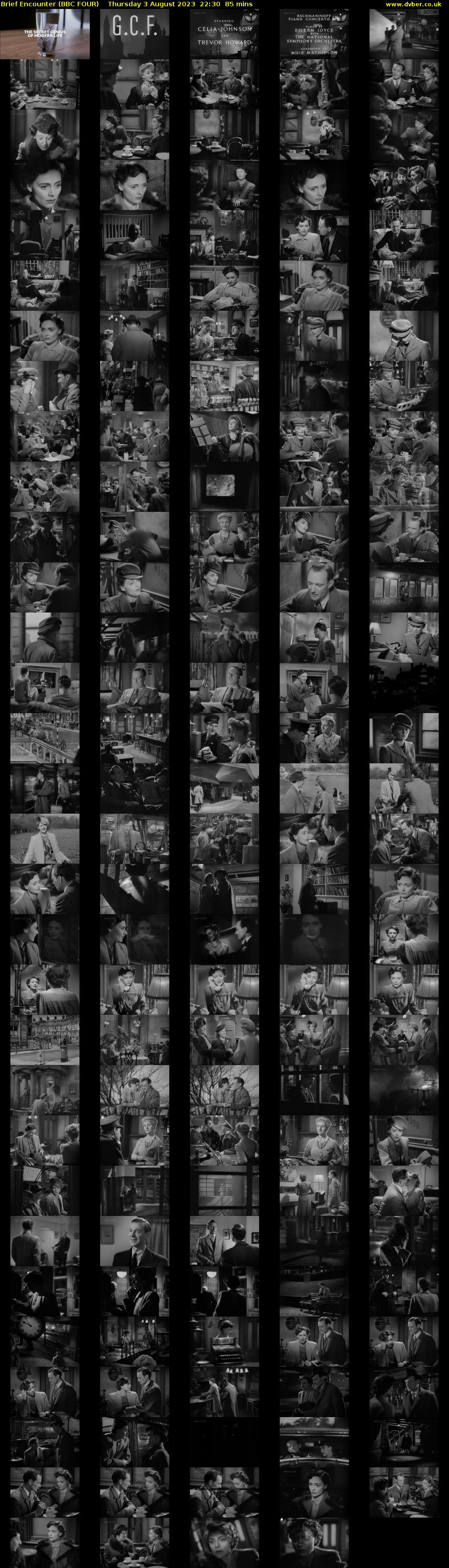 Brief Encounter (BBC FOUR) Thursday 3 August 2023 22:30 - 23:55