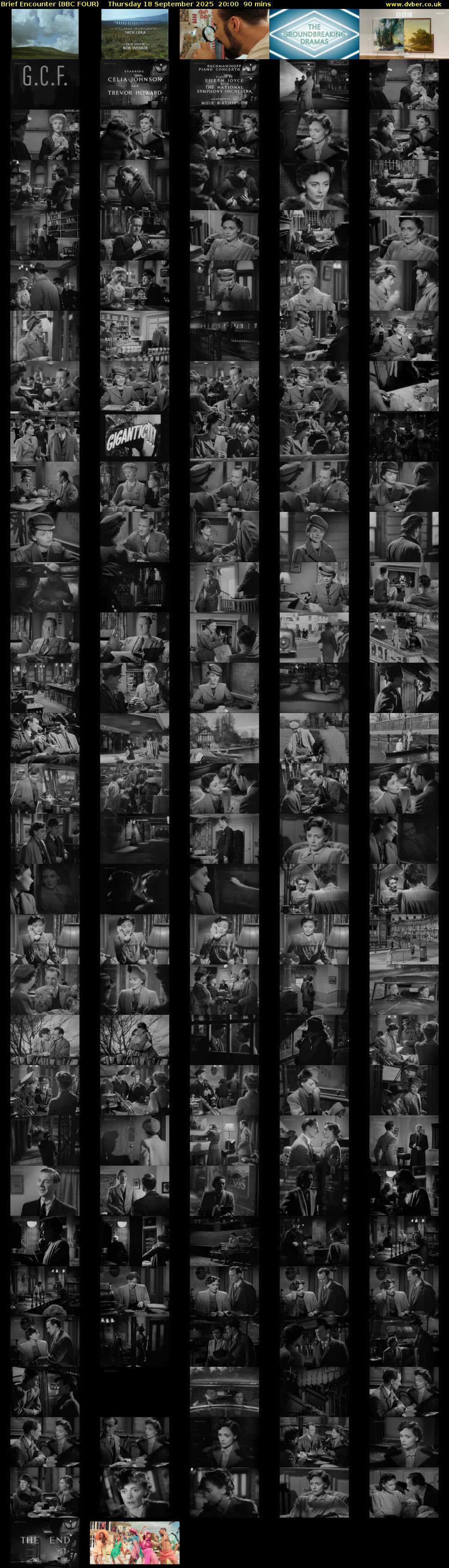 Brief Encounter (BBC FOUR) Thursday 18 September 2025 20:00 - 21:30