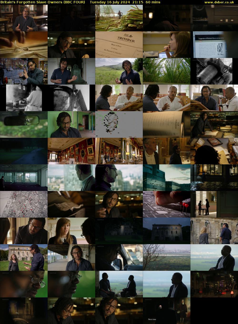 Britain's Forgotten Slave Owners (BBC FOUR) Tuesday 16 July 2024 21:15 - 22:15