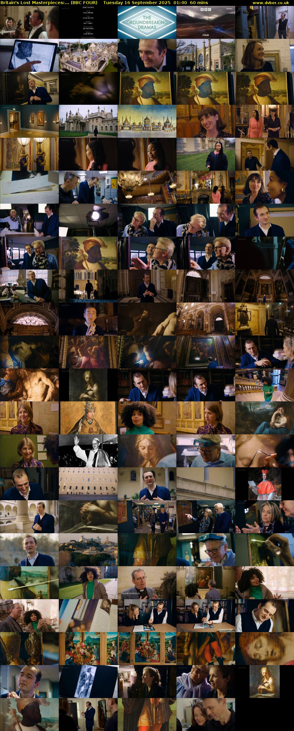 Britain's Lost Masterpieces:... (BBC FOUR) Tuesday 16 September 2025 01:40 - 02:40