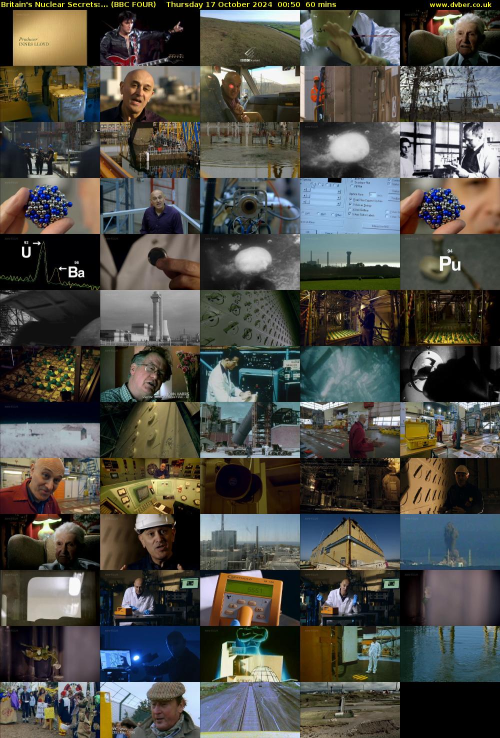 Britain's Nuclear Secrets:... (BBC FOUR) Thursday 17 October 2024 00:50 - 01:50