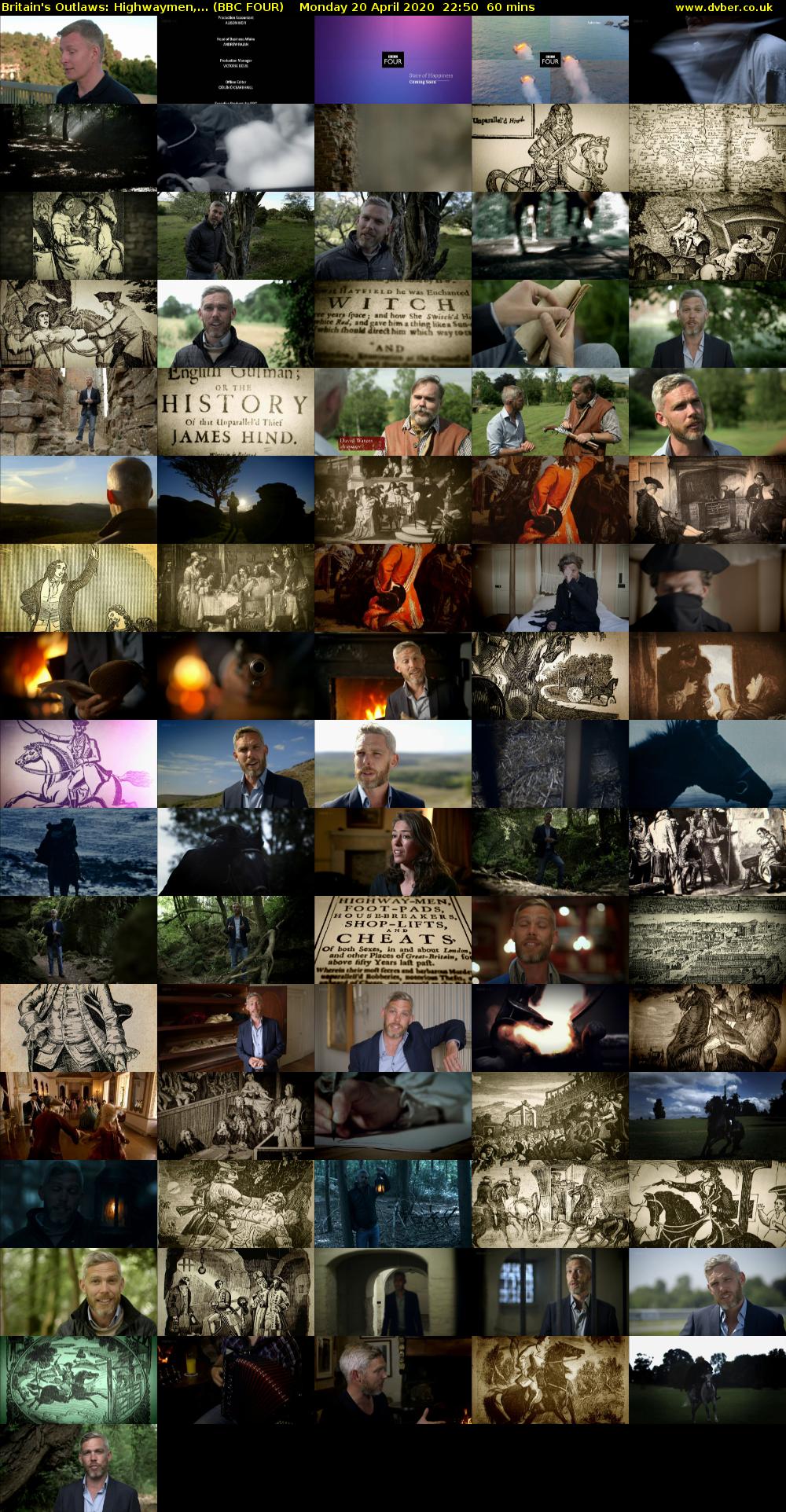 Britain's Outlaws: Highwaymen,... (BBC FOUR) Monday 20 April 2020 22:50 - 23:50