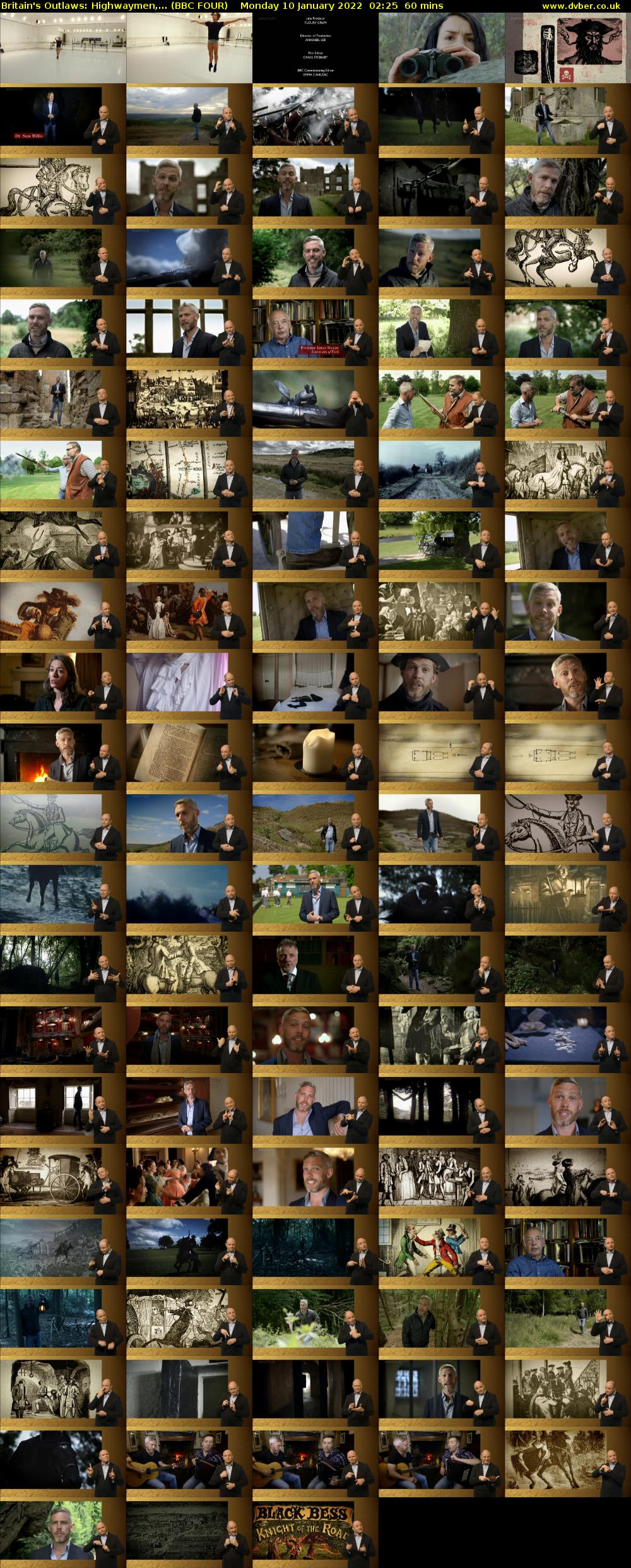 Britain's Outlaws: Highwaymen,... (BBC FOUR) Monday 10 January 2022 02:25 - 03:25