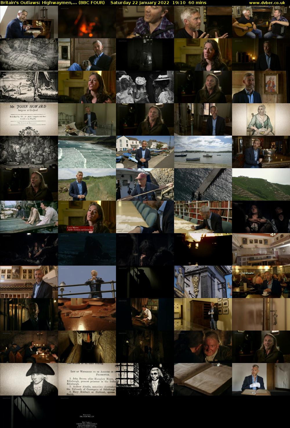 Britain's Outlaws: Highwaymen,... (BBC FOUR) Saturday 22 January 2022 19:10 - 20:10