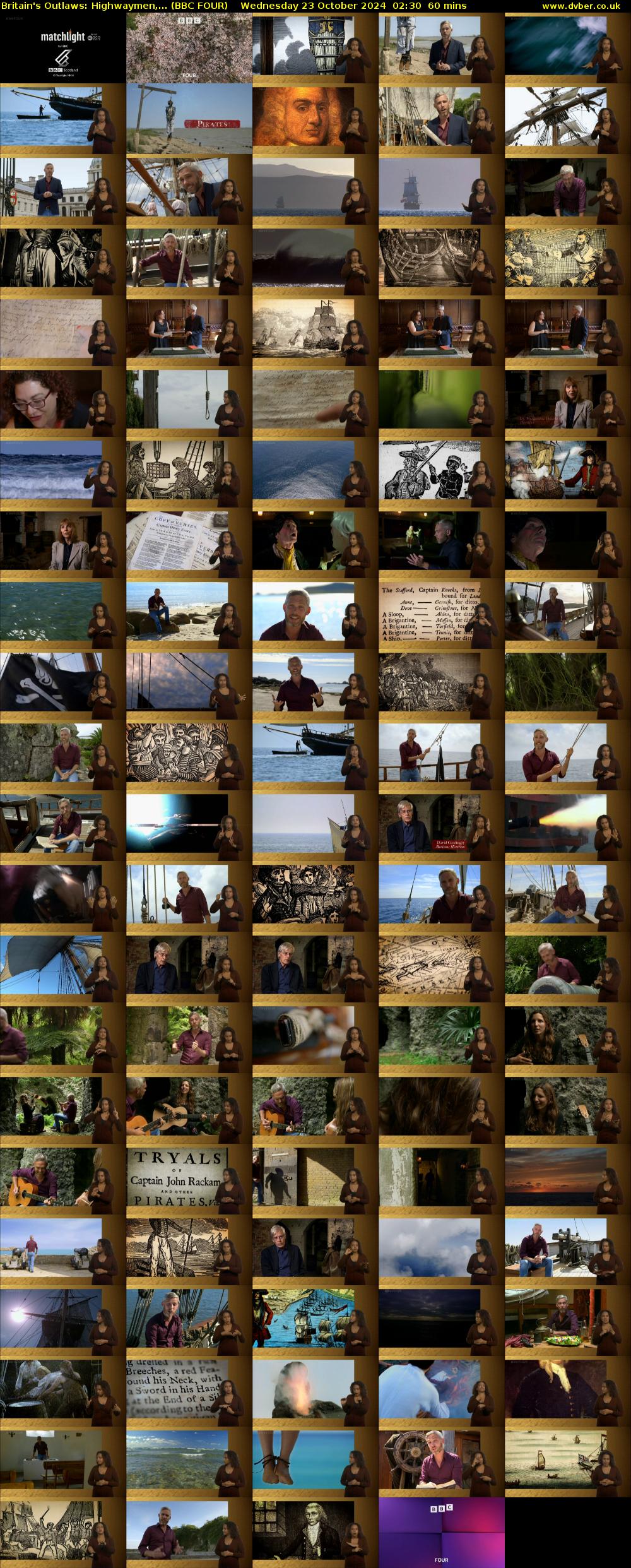 Britain's Outlaws: Highwaymen,... (BBC FOUR) Wednesday 23 October 2024 02:30 - 03:30
