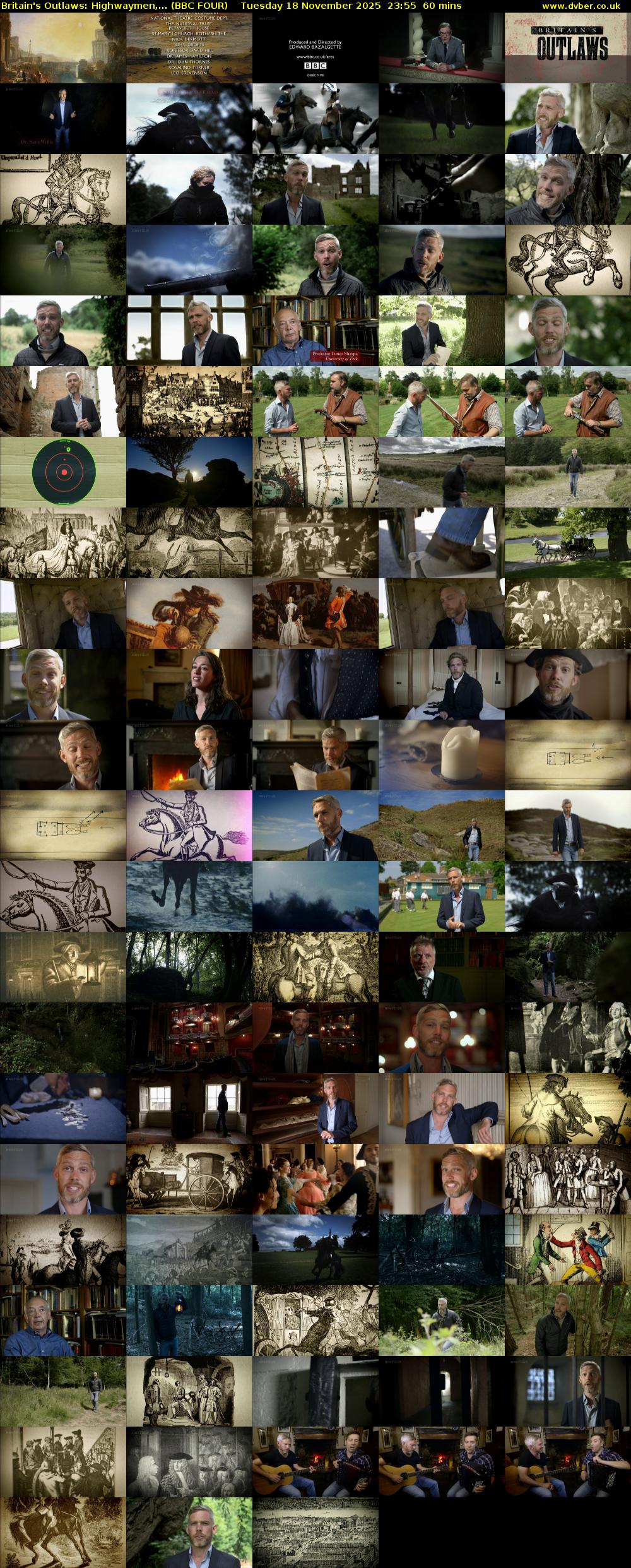 Britain's Outlaws: Highwaymen,... (BBC FOUR) Tuesday 18 November 2025 23:55 - 00:55